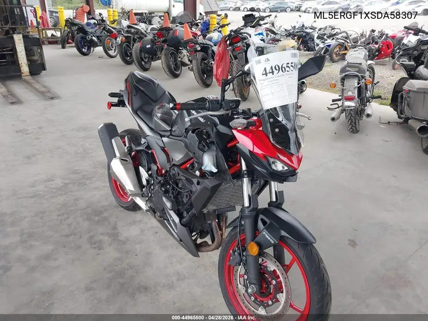 2025 Kawasaki Er500 VIN: ML5ERGF1XSDA58307 Lot: 44965500