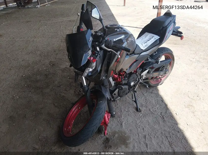 2025 Kawasaki Er500 VIN: ML5ERGF13SDA44264 Lot: 45143513
