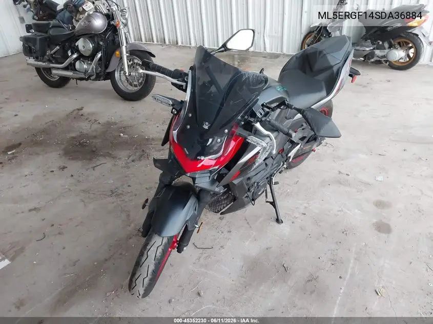 2025 Kawasaki Er500 VIN: ML5ERGF14SDA36884 Lot: 45352230