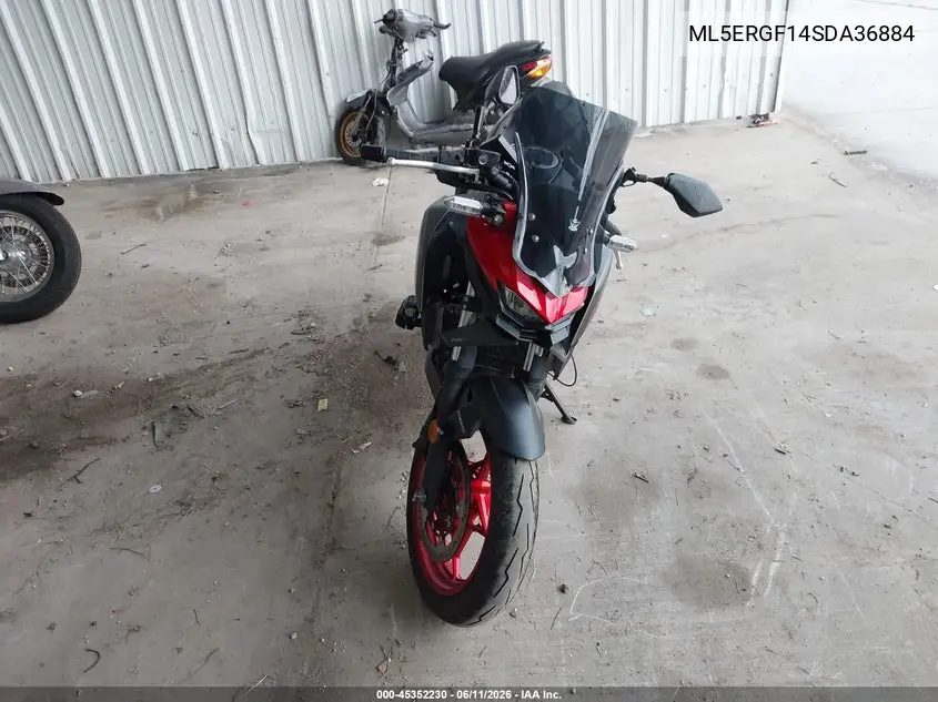 2025 Kawasaki Er500 VIN: ML5ERGF14SDA36884 Lot: 45352230