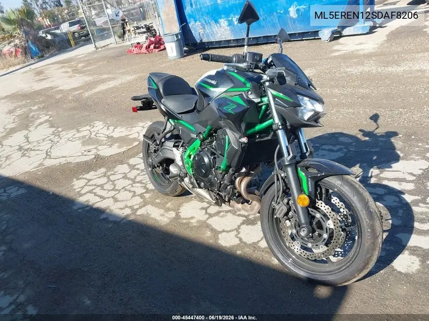 2025 Kawasaki Er650 N VIN: ML5EREN12SDAF8206 Lot: 45447400