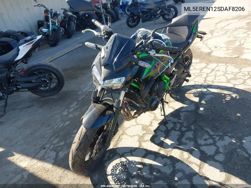 2025 Kawasaki Er650 N VIN: ML5EREN12SDAF8206 Lot: 45447400