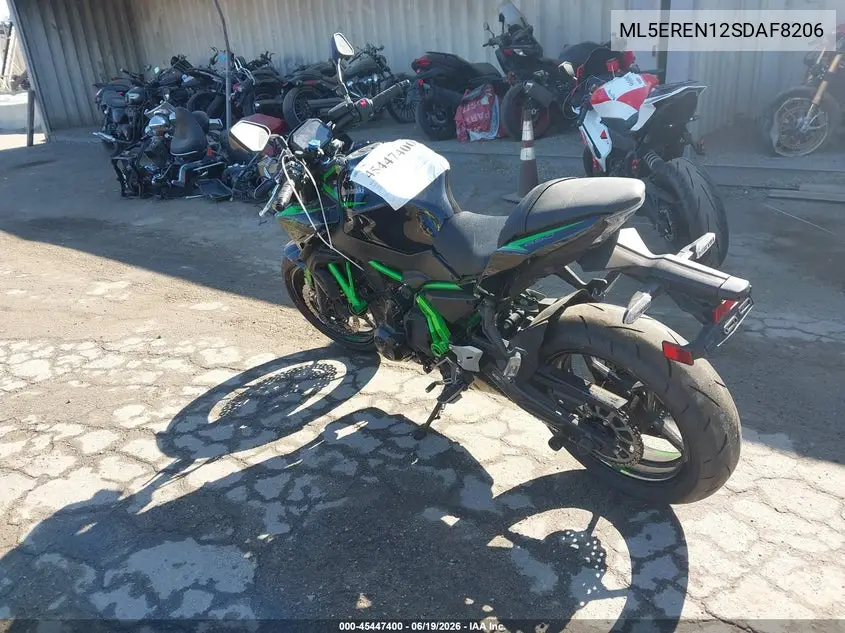 2025 Kawasaki Er650 N VIN: ML5EREN12SDAF8206 Lot: 45447400