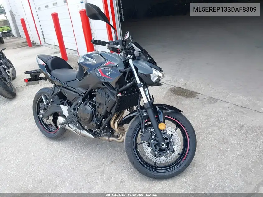 2025 Kawasaki Er650 P VIN: ML5EREP13SDAF8809 Lot: 45591766
