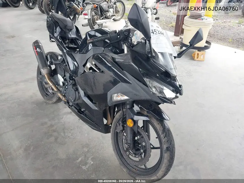 2018 Kawasaki Ex400 VIN: JKAEXKH16JDA06760 Lot: 45208360
