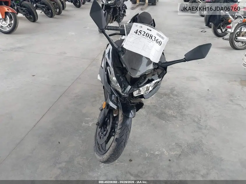 2018 Kawasaki Ex400 VIN: JKAEXKH16JDA06760 Lot: 45208360