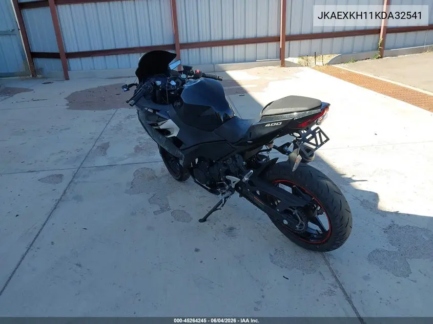 2019 Kawasaki Ex400 VIN: JKAEXKH11KDA32541 Lot: 45264245