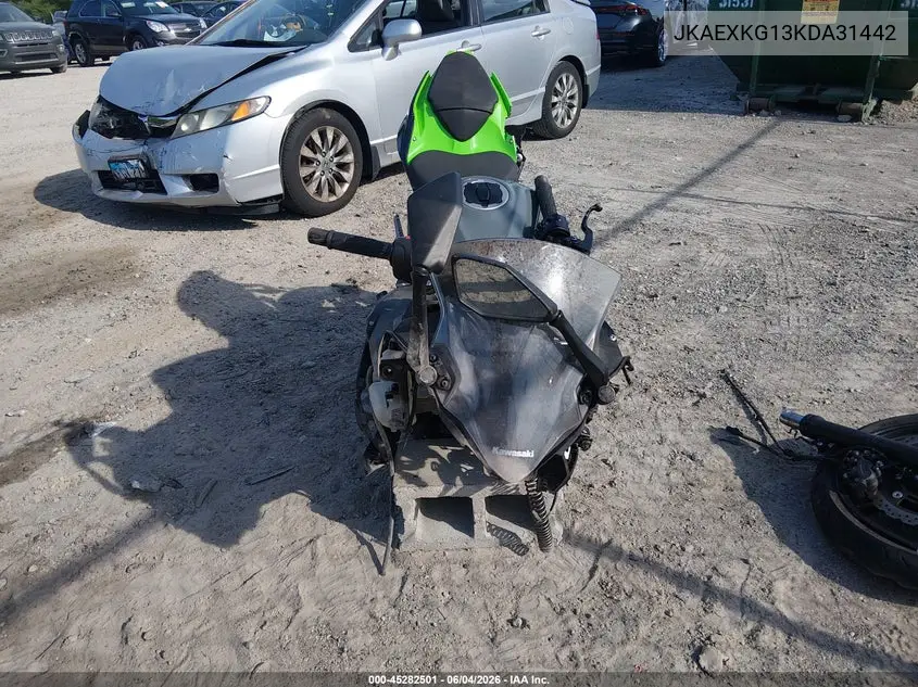 2019 Kawasaki Ex400 VIN: JKAEXKG13KDA31442 Lot: 45282501