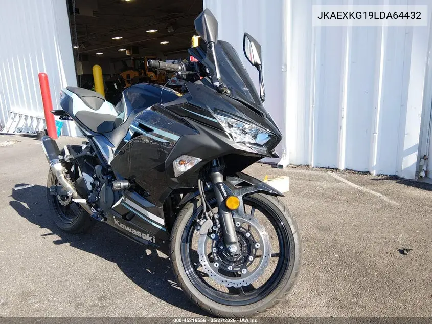 2020 Kawasaki Ex400 VIN: JKAEXKG19LDA64432 Lot: 45216556