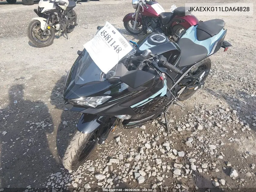 2020 Kawasaki Ex400 VIN: JKAEXKG11LDA64828 Lot: 45481148