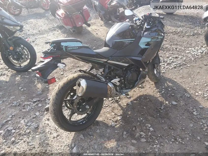 2020 Kawasaki Ex400 VIN: JKAEXKG11LDA64828 Lot: 45481148