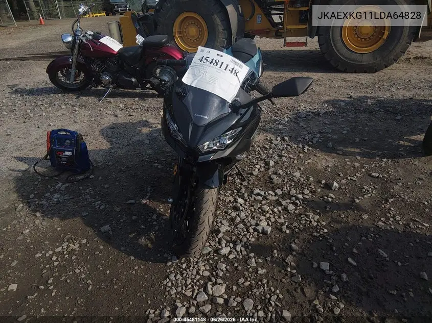 2020 Kawasaki Ex400 VIN: JKAEXKG11LDA64828 Lot: 45481148