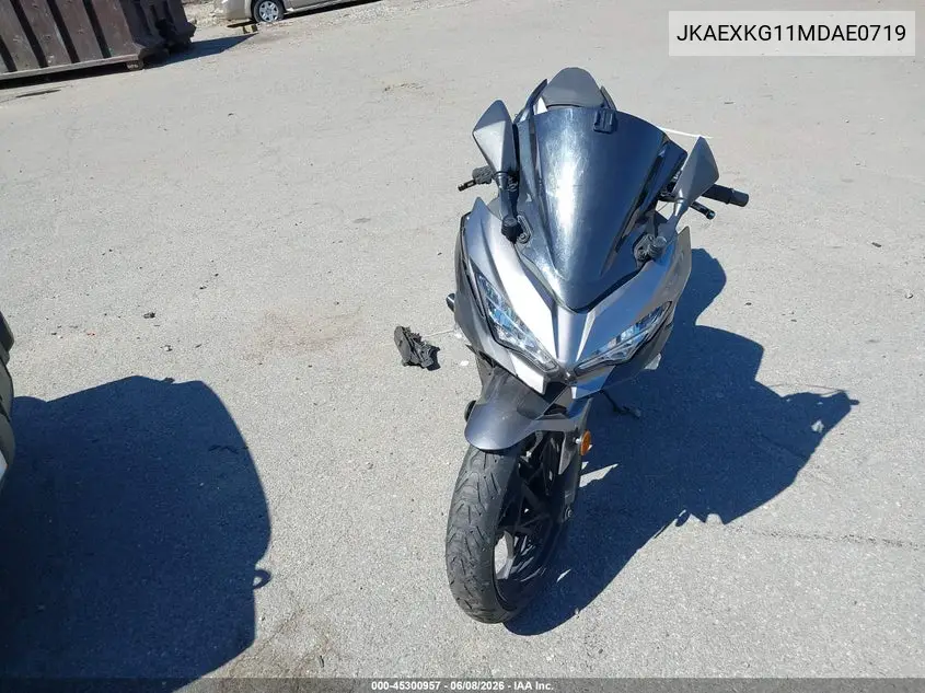 2021 Kawasaki Ex400 VIN: JKAEXKG11MDAE0719 Lot: 45300957