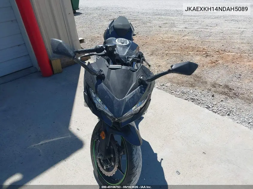 2022 Kawasaki Ex400 VIN: JKAEXKH14NDAH5089 Lot: 45106763