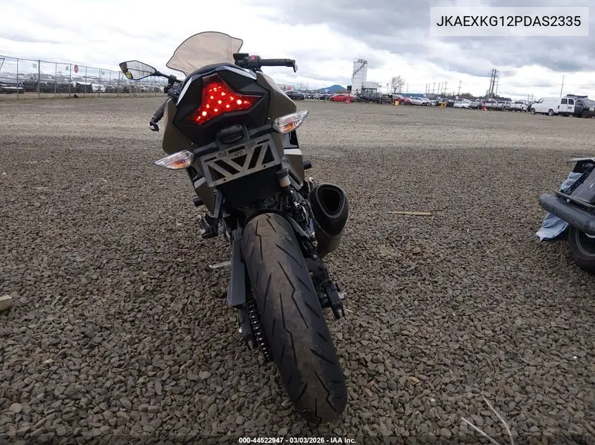 2023 Kawasaki Ex400 VIN: JKAEXKG12PDAS2335 Lot: 44522947