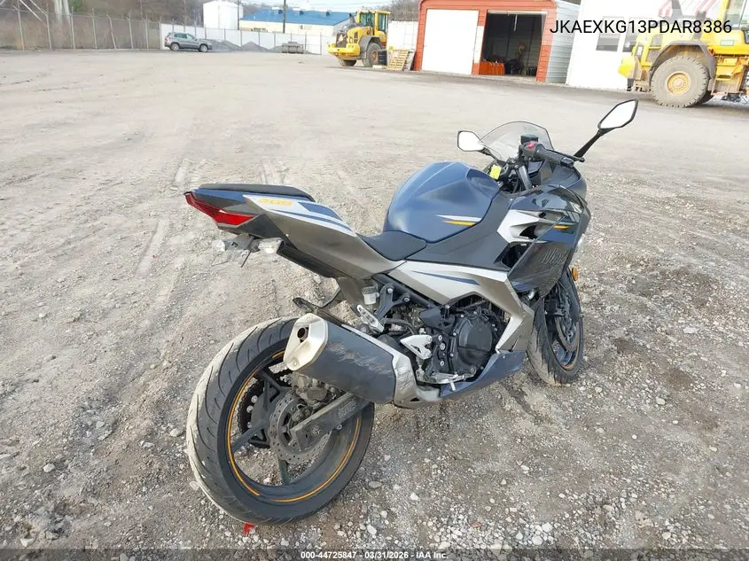 2023 Kawasaki Ex400 VIN: JKAEXKG13PDAR8386 Lot: 44725847