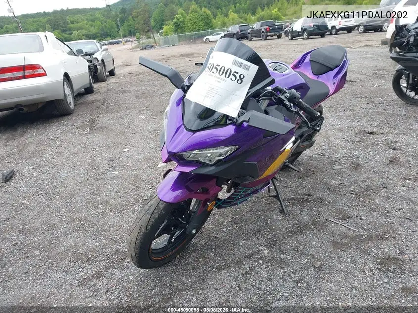 2023 Kawasaki Ex400 VIN: JKAEXKG11PDAL0202 Lot: 45050058