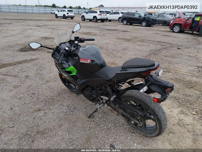2023 Kawasaki Ex400 VIN: JKAEXKH13PDAP0392 Lot: 45241424