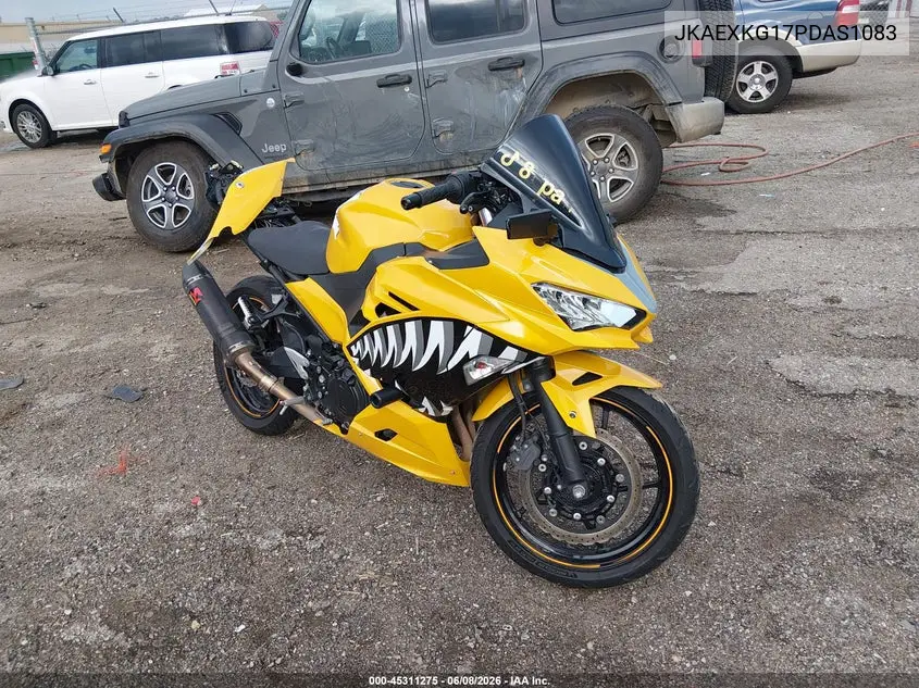 2023 Kawasaki Ex400 VIN: JKAEXKG17PDAS1083 Lot: 45311275