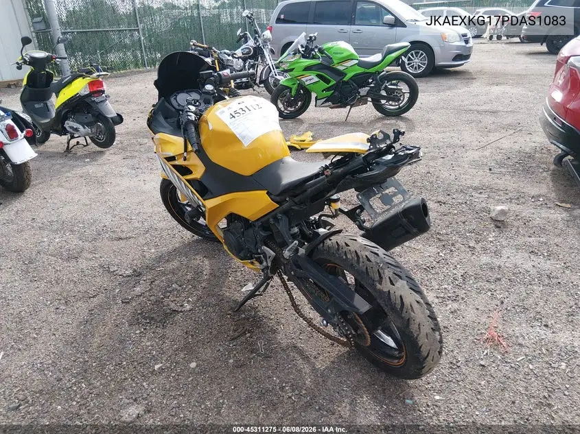 2023 Kawasaki Ex400 VIN: JKAEXKG17PDAS1083 Lot: 45311275