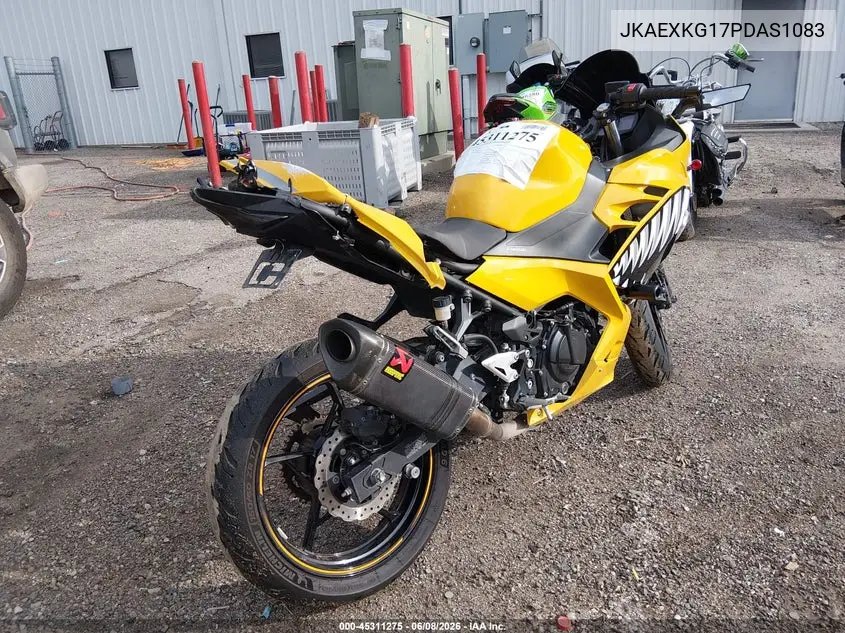 2023 Kawasaki Ex400 VIN: JKAEXKG17PDAS1083 Lot: 45311275