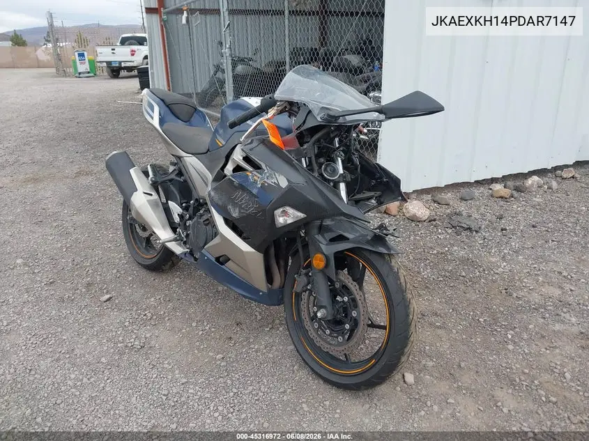 2023 Kawasaki Ex400 VIN: JKAEXKH14PDAR7147 Lot: 45316972