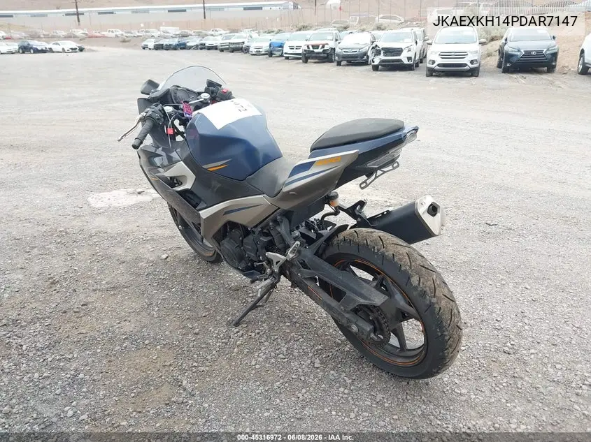 2023 Kawasaki Ex400 VIN: JKAEXKH14PDAR7147 Lot: 45316972