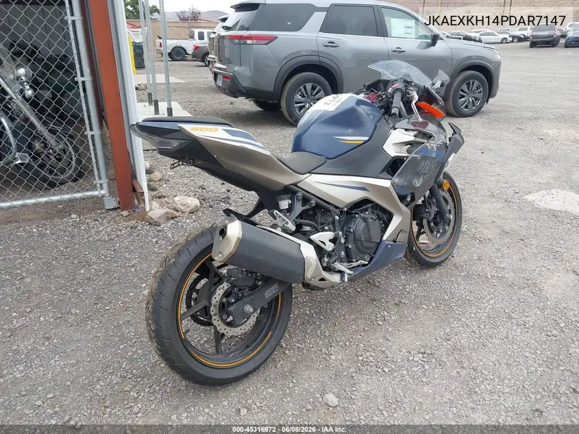 2023 Kawasaki Ex400 VIN: JKAEXKH14PDAR7147 Lot: 45316972