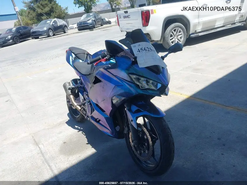 2023 Kawasaki Ex400 VIN: JKAEXKH10PDAP6375 Lot: 45625657