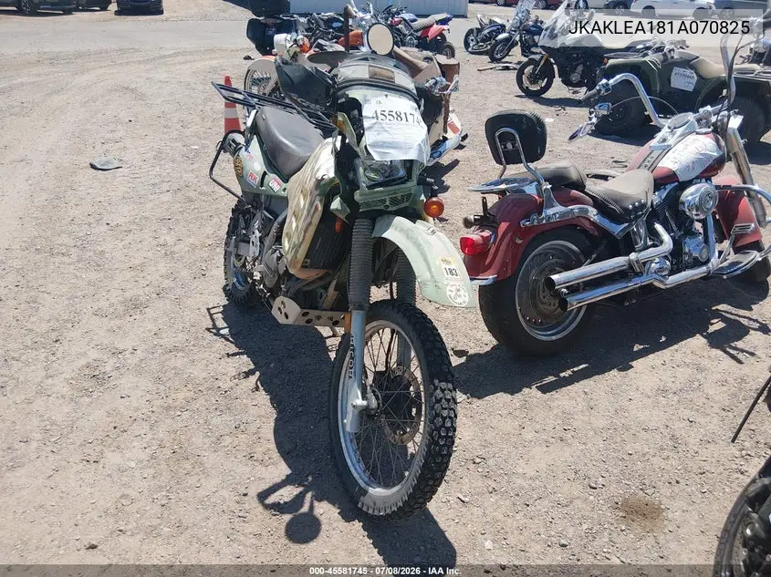 2001 Kawasaki Kl650 A VIN: JKAKLEA181A070825 Lot: 45581745