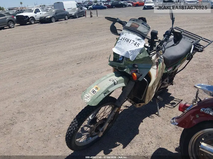 2001 Kawasaki Kl650 A VIN: JKAKLEA181A070825 Lot: 45581745