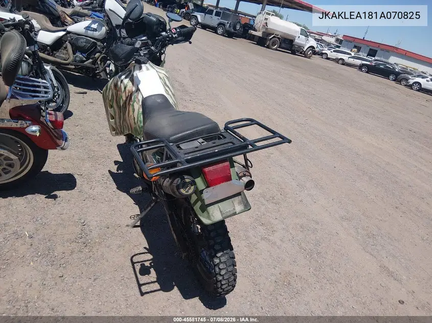 2001 Kawasaki Kl650 A VIN: JKAKLEA181A070825 Lot: 45581745