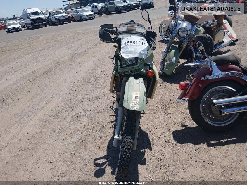 2001 Kawasaki Kl650 A VIN: JKAKLEA181A070825 Lot: 45581745