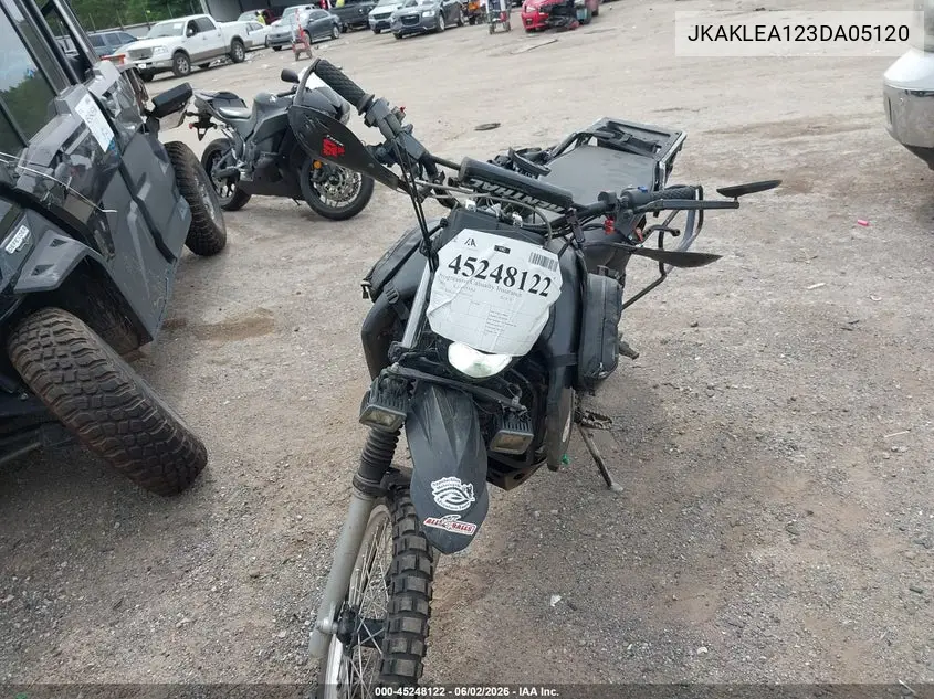 2003 Kawasaki Kl650 A VIN: JKAKLEA123DA05120 Lot: 45248122