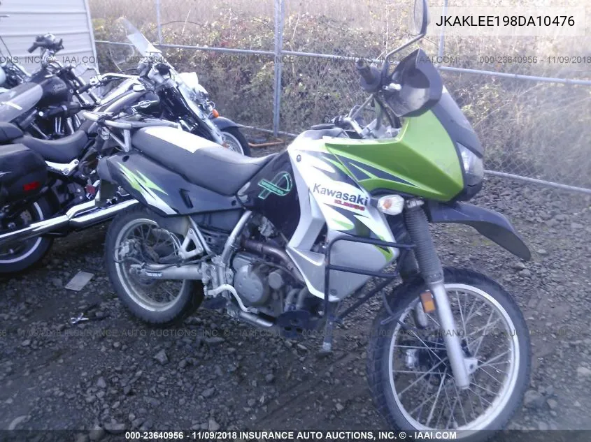 2008 Kawasaki Kl650 E VIN: JKAKLEE198DA10476 Lot: 23640956