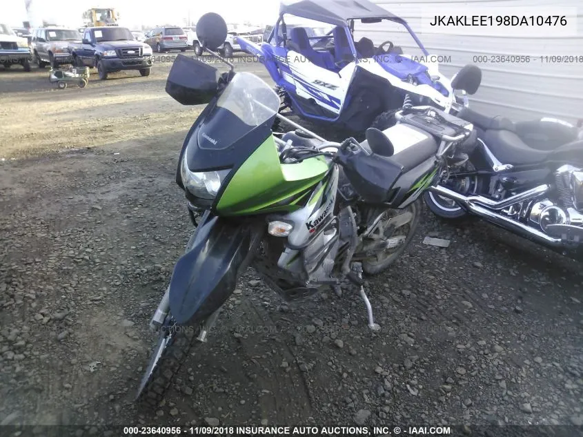 2008 Kawasaki Kl650 E VIN: JKAKLEE198DA10476 Lot: 23640956