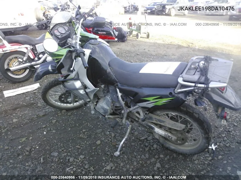 2008 Kawasaki Kl650 E VIN: JKAKLEE198DA10476 Lot: 23640956