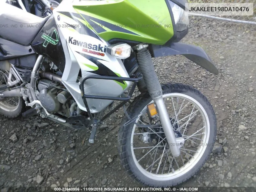2008 Kawasaki Kl650 E VIN: JKAKLEE198DA10476 Lot: 23640956
