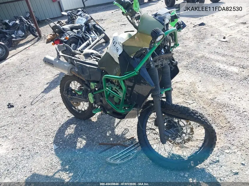 2015 Kawasaki Kl650 E VIN: JKAKLEE11FDA82530 Lot: 45420846