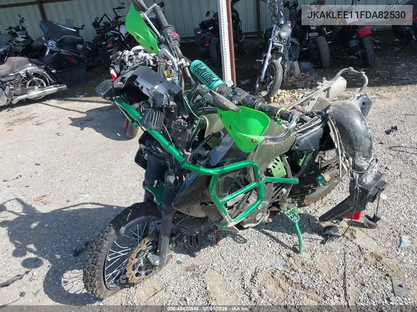 2015 Kawasaki Kl650 E VIN: JKAKLEE11FDA82530 Lot: 45420846