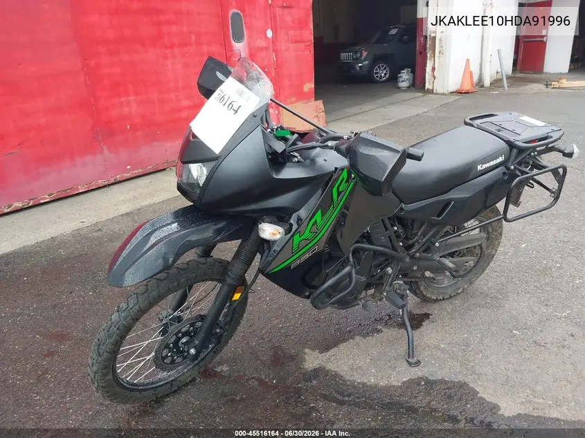 2017 Kawasaki Kl650 E VIN: JKAKLEE10HDA91996 Lot: 45516164