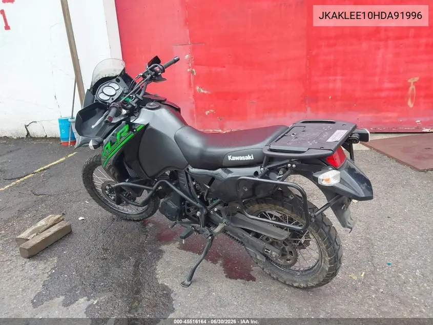 2017 Kawasaki Kl650 E VIN: JKAKLEE10HDA91996 Lot: 45516164