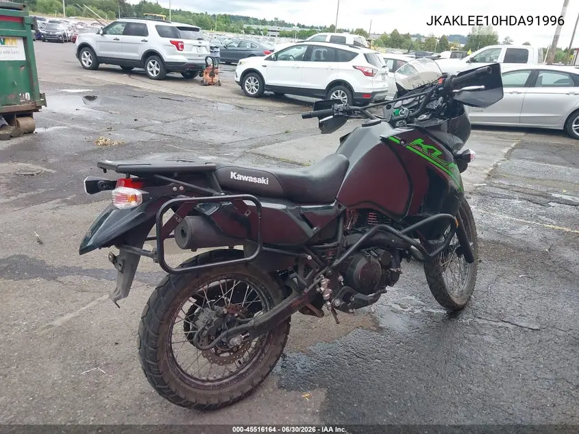 2017 Kawasaki Kl650 E VIN: JKAKLEE10HDA91996 Lot: 45516164