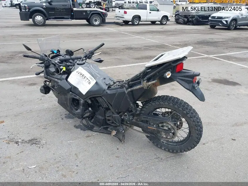 2022 Kawasaki Kl650 L VIN: ML5KLEL13NDA02405 Lot: 44982085