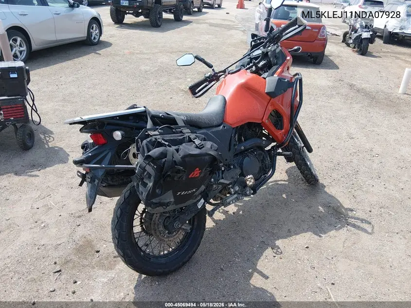 2022 Kawasaki Kl650 J VIN: ML5KLEJ11NDA07928 Lot: 45069494
