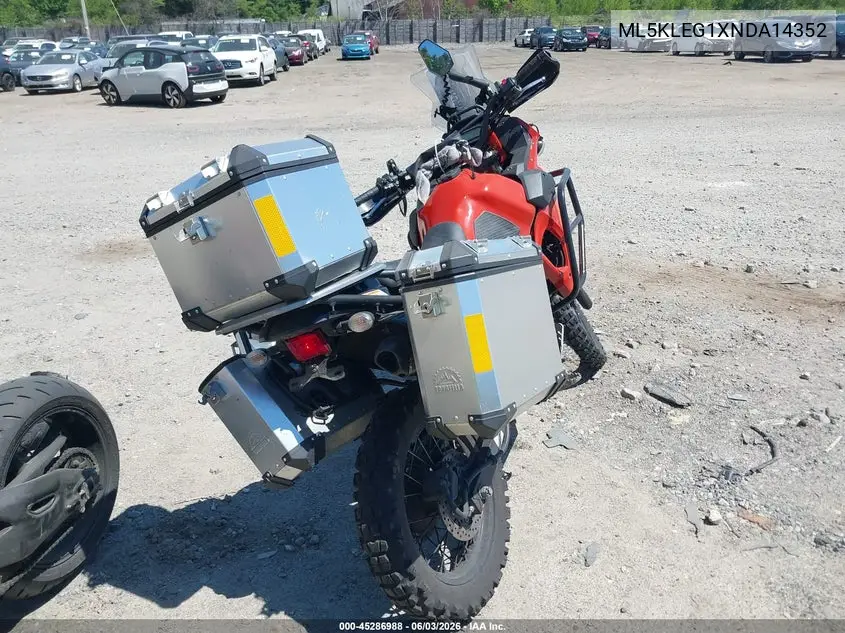 2022 Kawasaki Kl650 G VIN: ML5KLEG1XNDA14352 Lot: 45286988