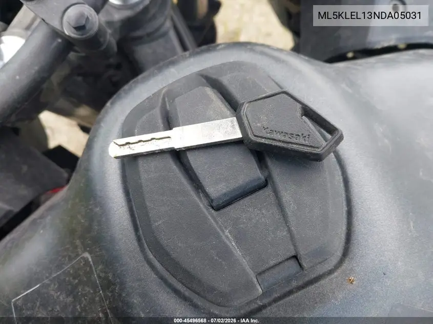 2022 Kawasaki Kl650 L VIN: ML5KLEL13NDA05031 Lot: 45496568
