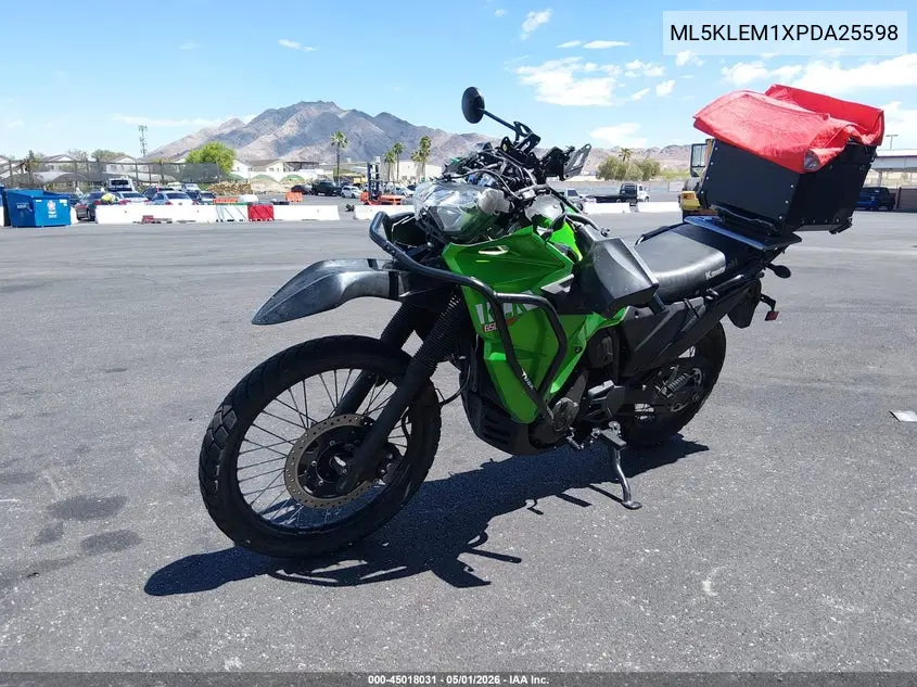 2023 Kawasaki Kl650 M VIN: ML5KLEM1XPDA25598 Lot: 45018031