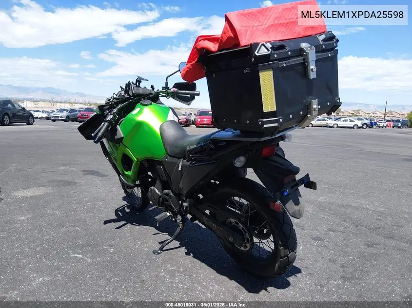 2023 Kawasaki Kl650 M VIN: ML5KLEM1XPDA25598 Lot: 45018031