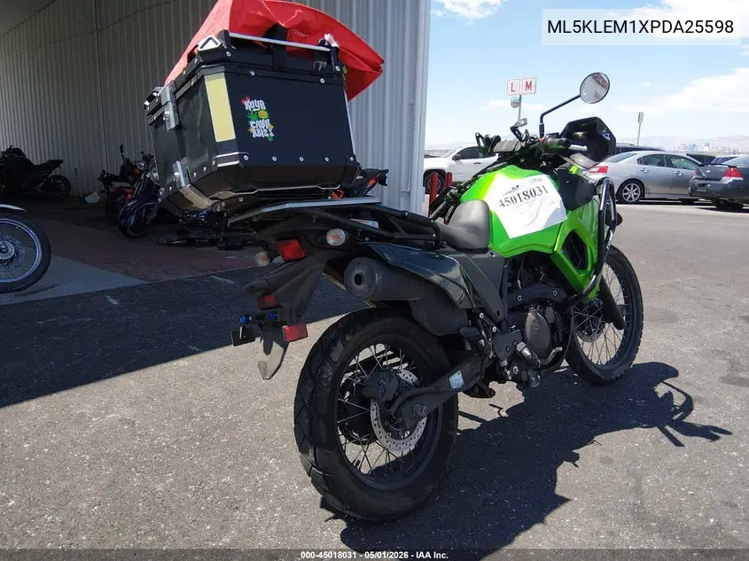 2023 Kawasaki Kl650 M VIN: ML5KLEM1XPDA25598 Lot: 45018031